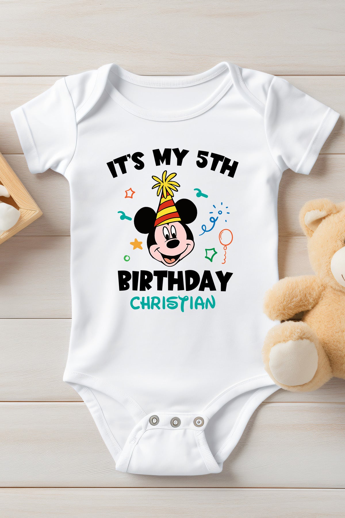 Personalized Mickey Birthday Boy T Shirts