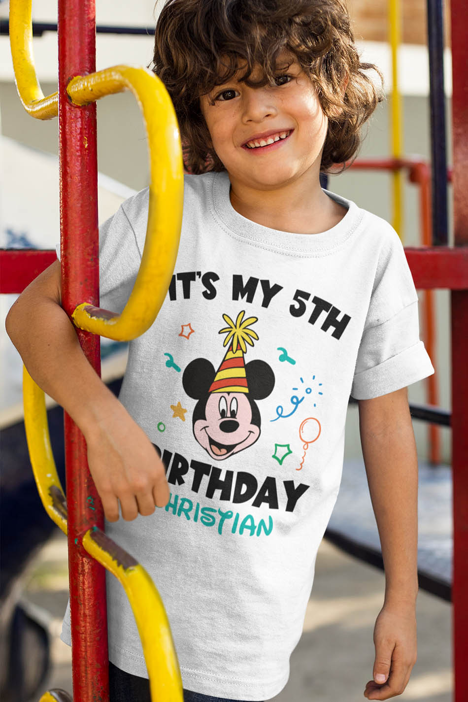 Personalized Mickey Birthday Boy T Shirts