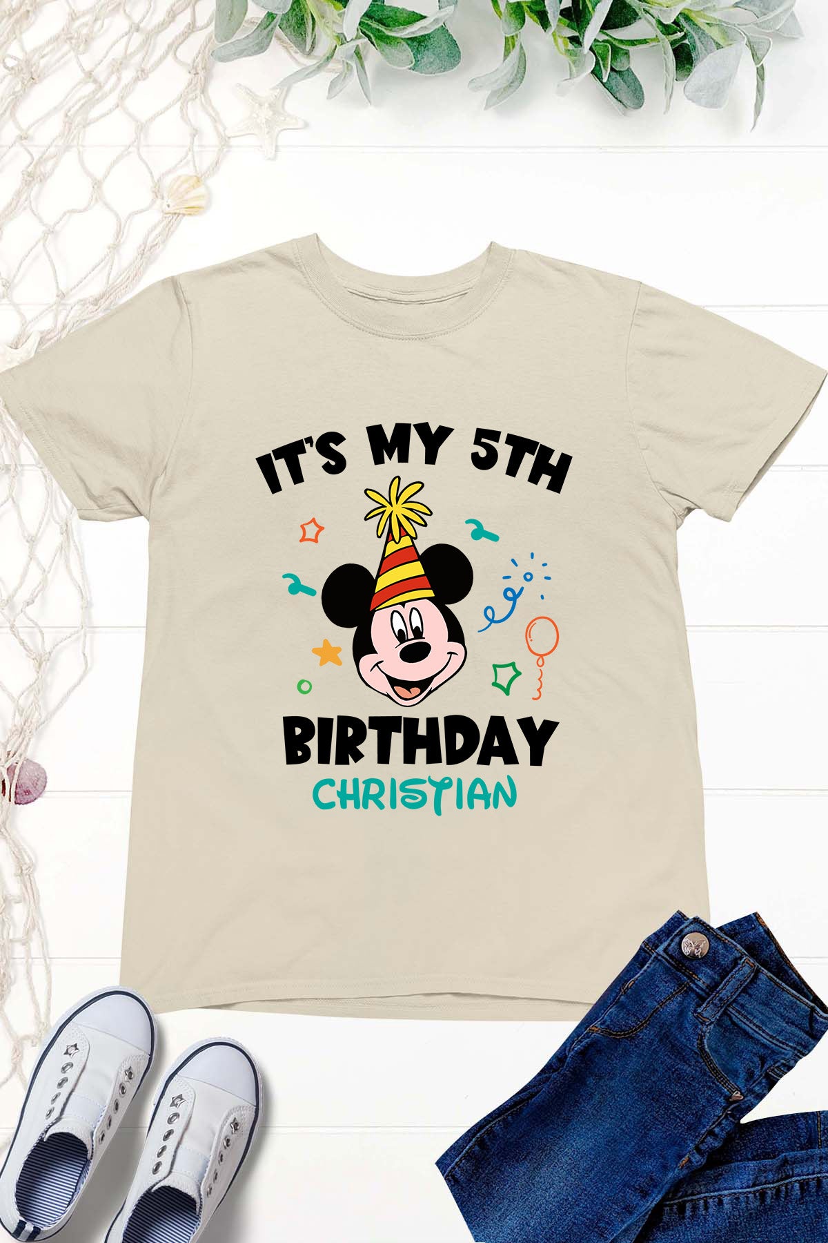 Personalized Mickey Birthday Boy T Shirts