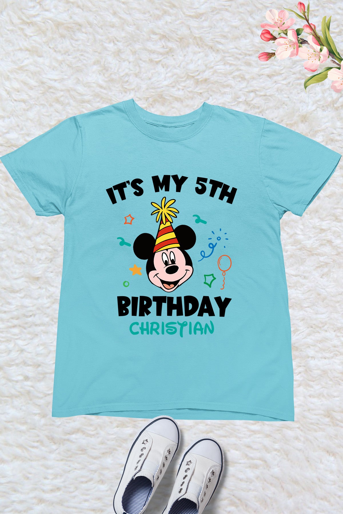 Personalized Mickey Birthday Boy T Shirts