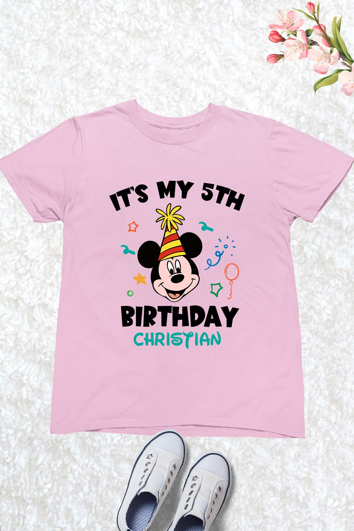 Personalized Mickey Birthday Boy T Shirts