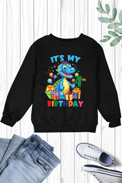 It's My 4th Birthday Dinosaur Theme Shirt