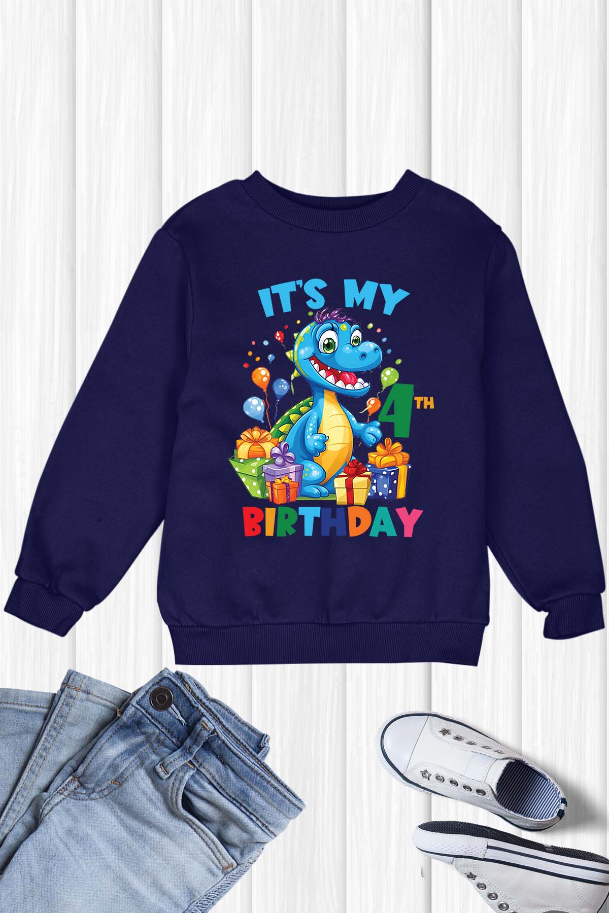 It's My 4th Birthday Dinosaur Theme Shirt