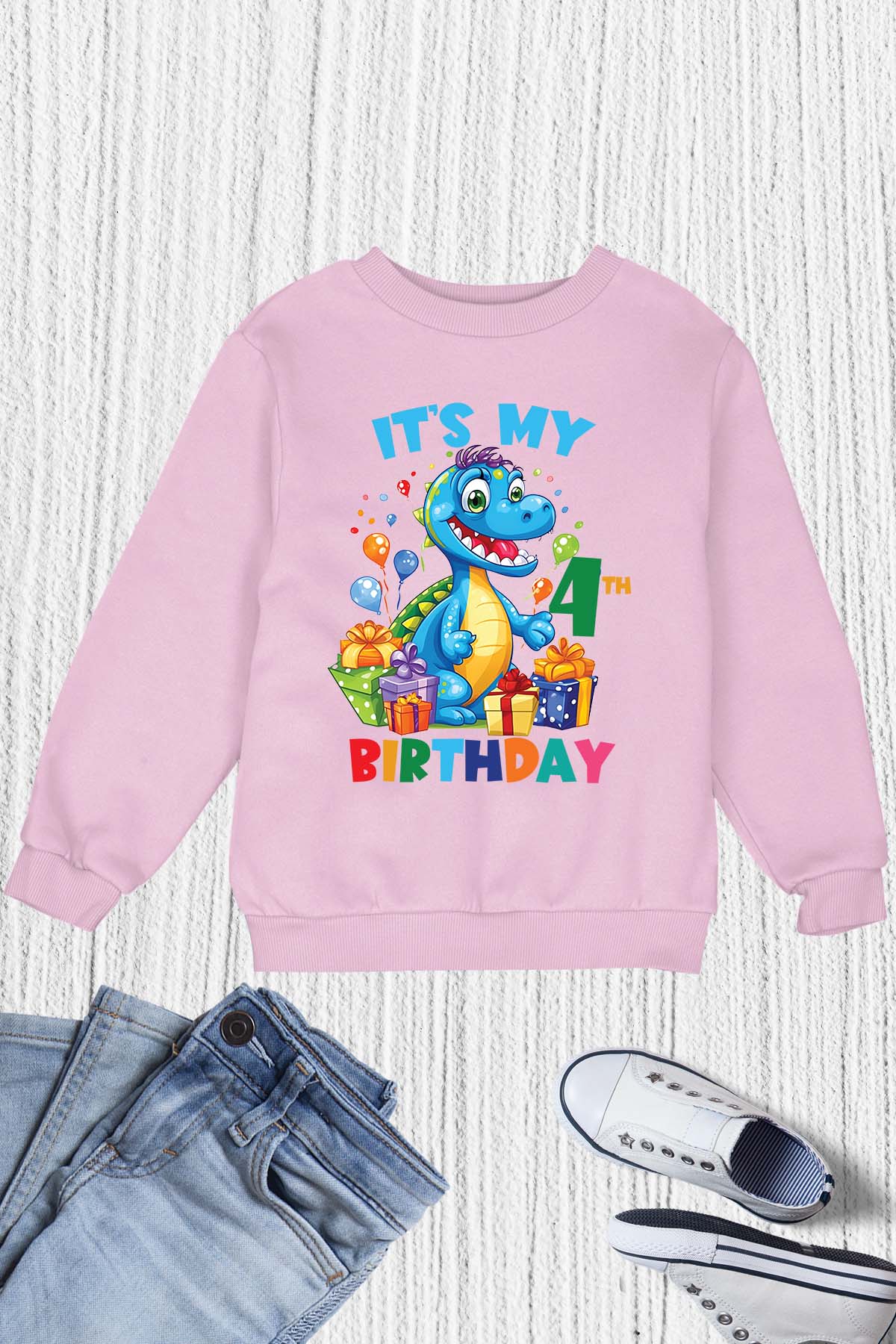 It's My 4th Birthday Dinosaur Theme Shirt