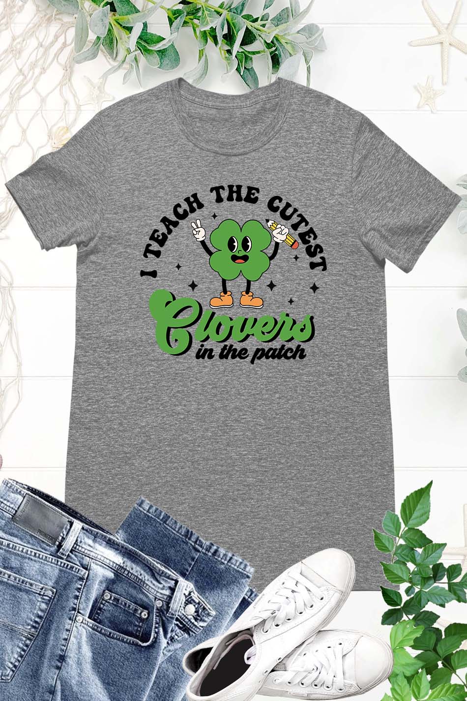 I Teach The Cutest Clovers In Patch St Patricks Day Teacher Shirts