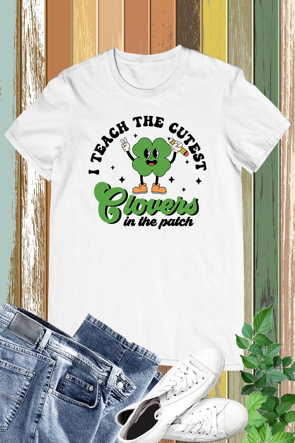 I Teach The Cutest Clovers In Patch St Patricks Day Teacher Shirts