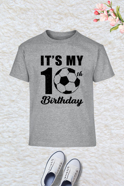 In My 10th Birthday Footballer Shirts