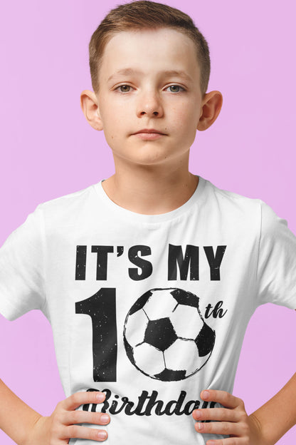 In My 10th Birthday Footballer Shirts