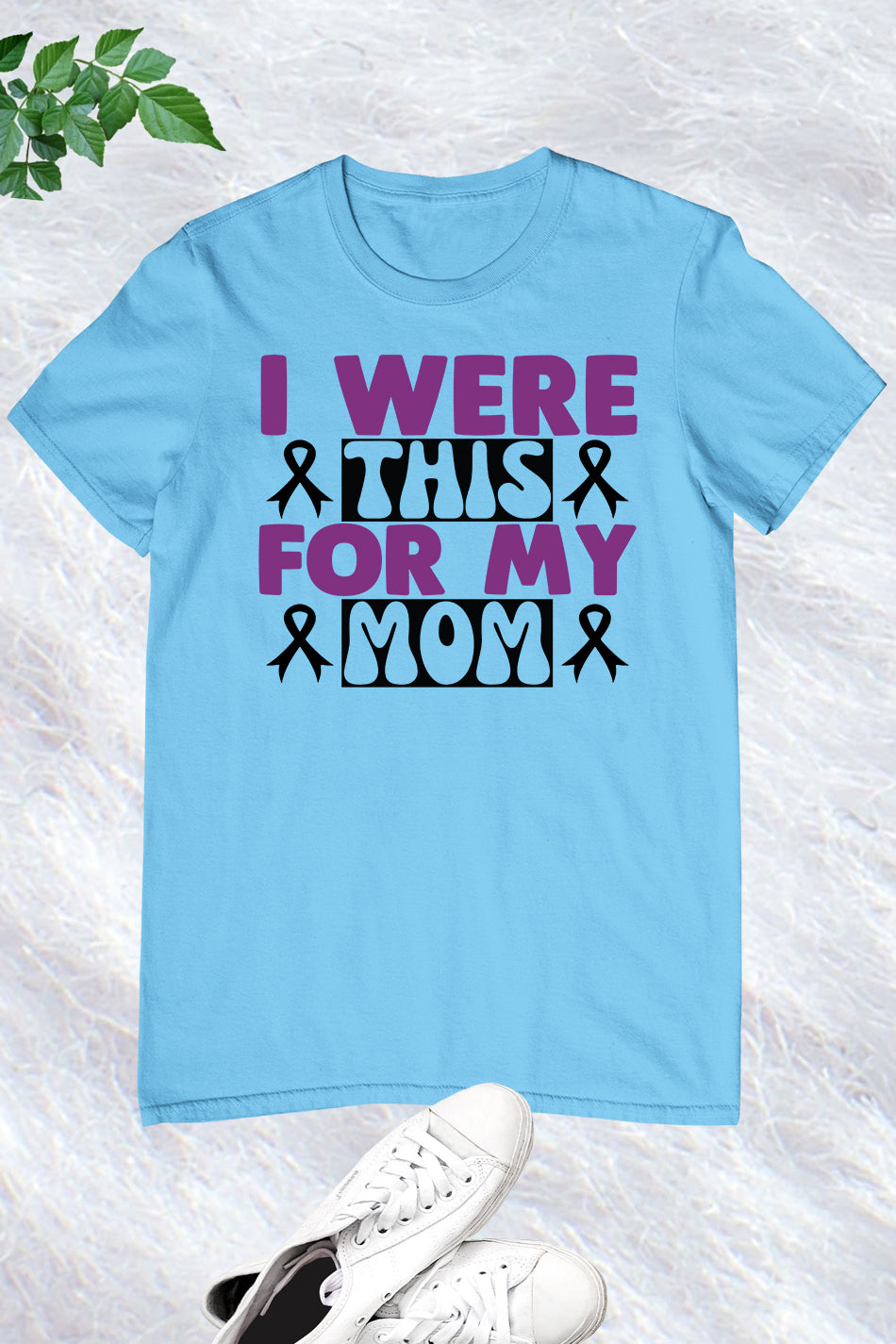 I Wear This For My Mom Alzheimer Awareness T Shirt