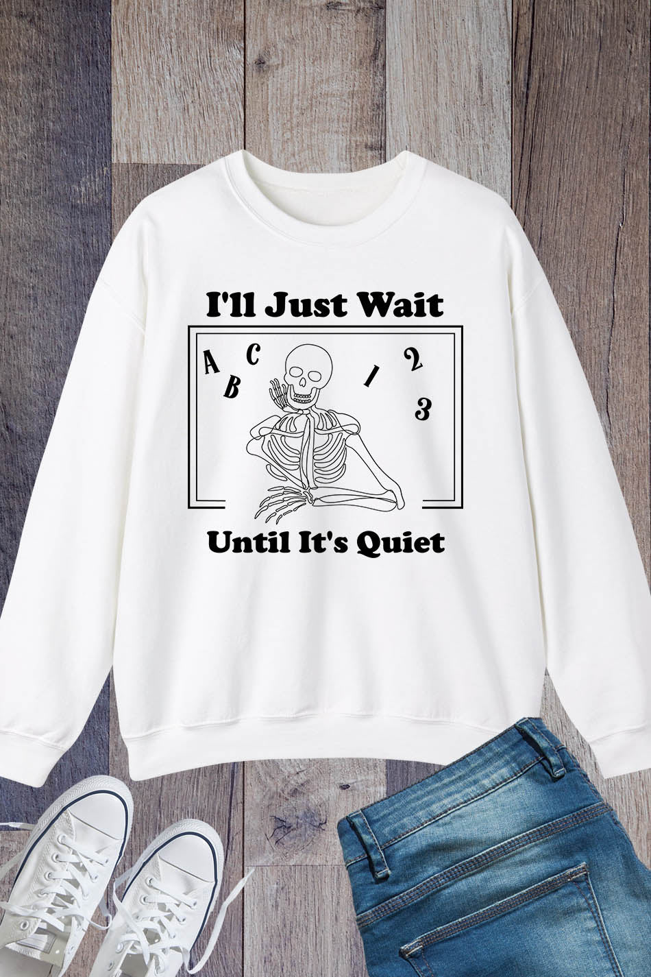 Skeleton Classroom Teacher Sweatshirt