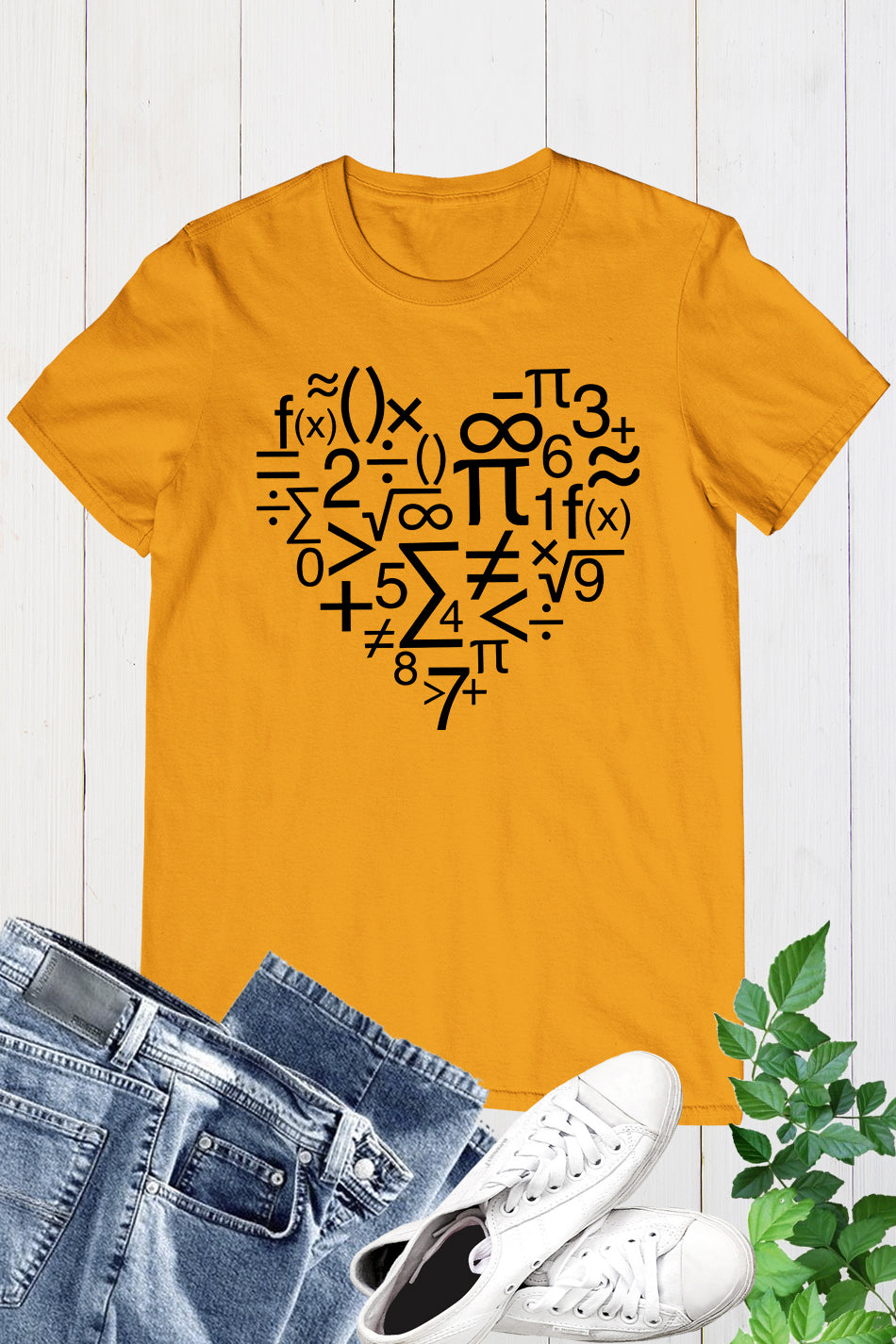 Math teacher Heart Shirt