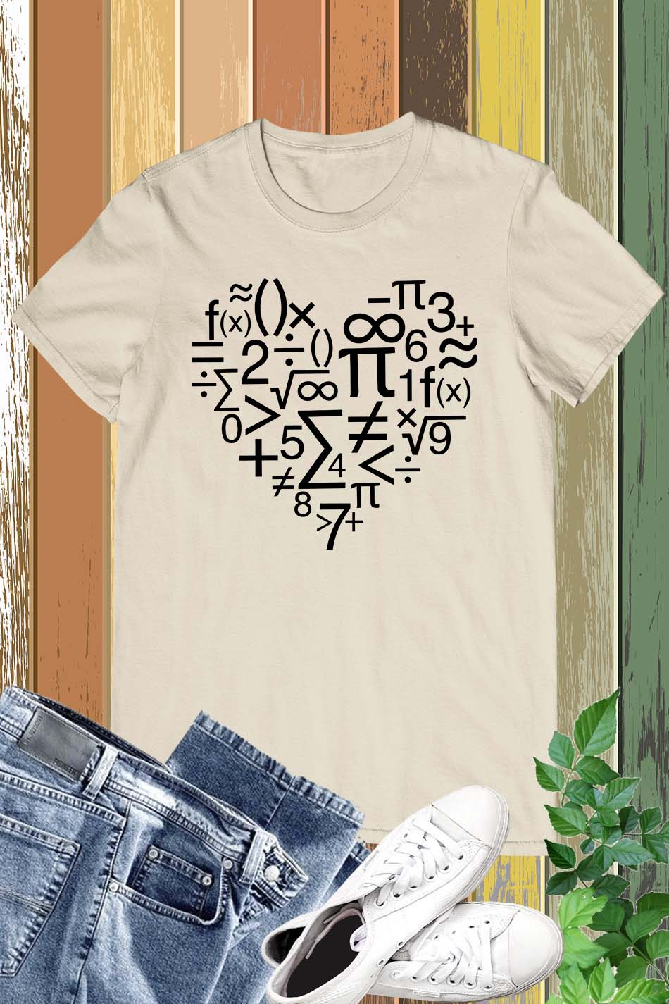 Math teacher Heart Shirt