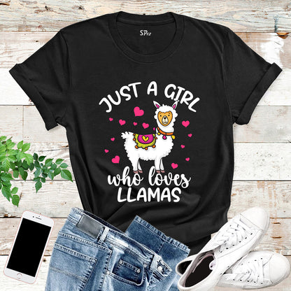 Just a Girl Who Loves LLama T Shirt