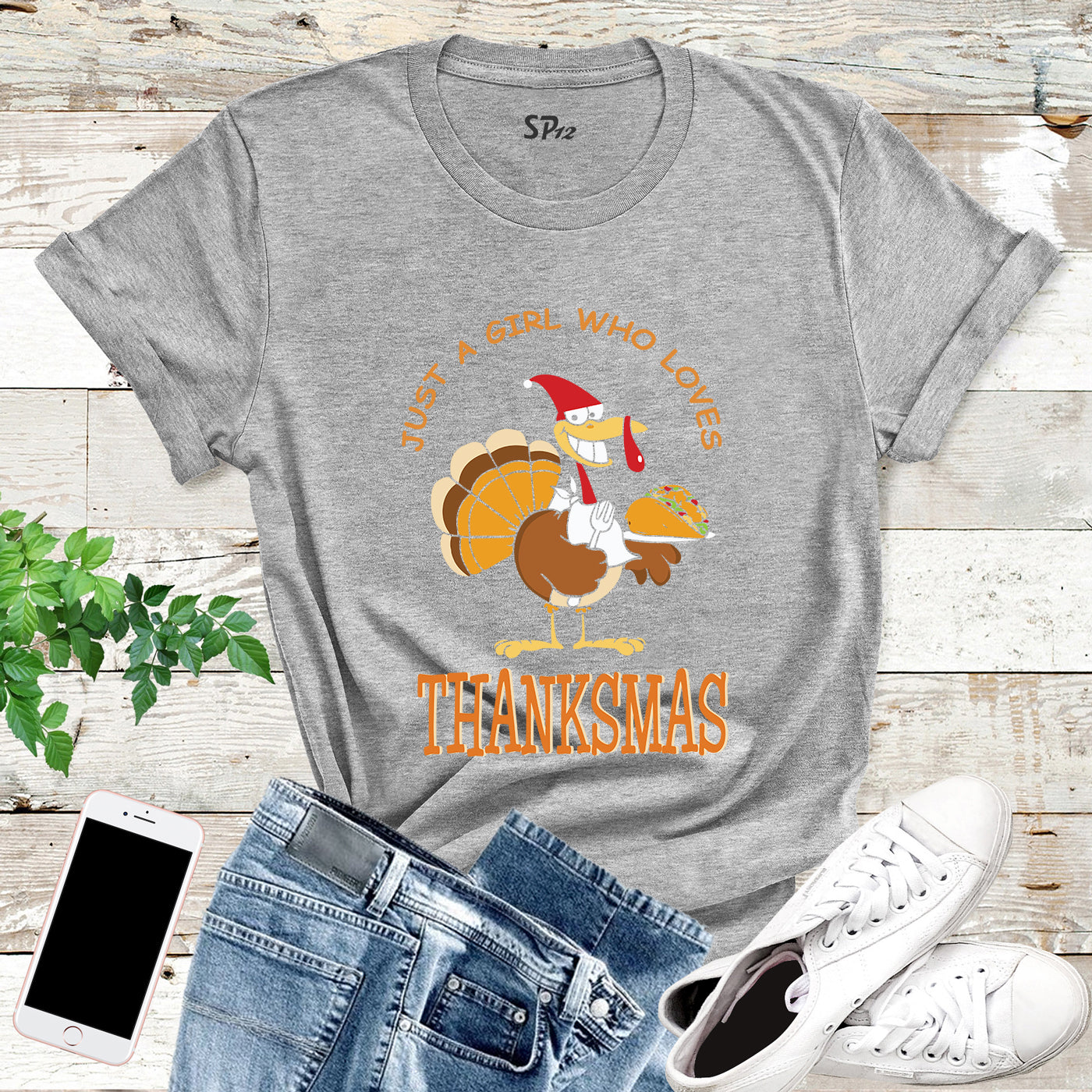 Just a Girl Who Loves Thankmas T Shirt