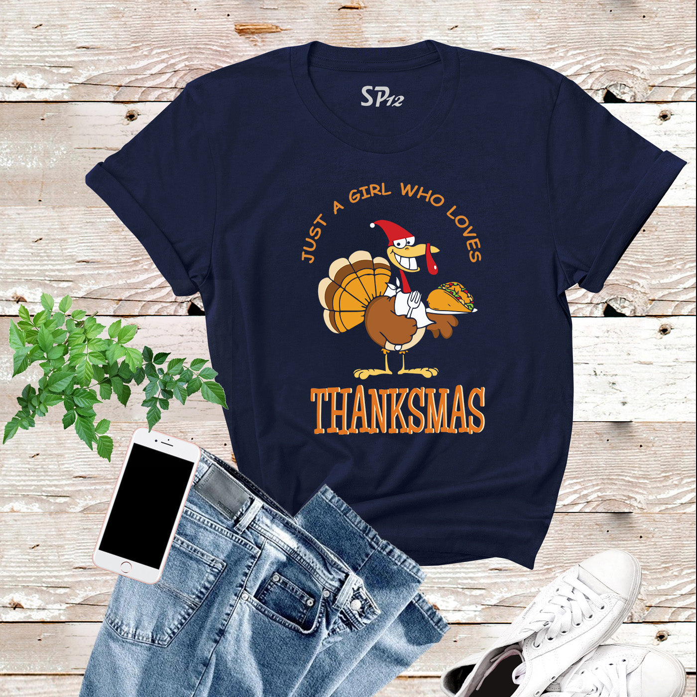 Just a Girl Who Loves Thankmas T Shirt