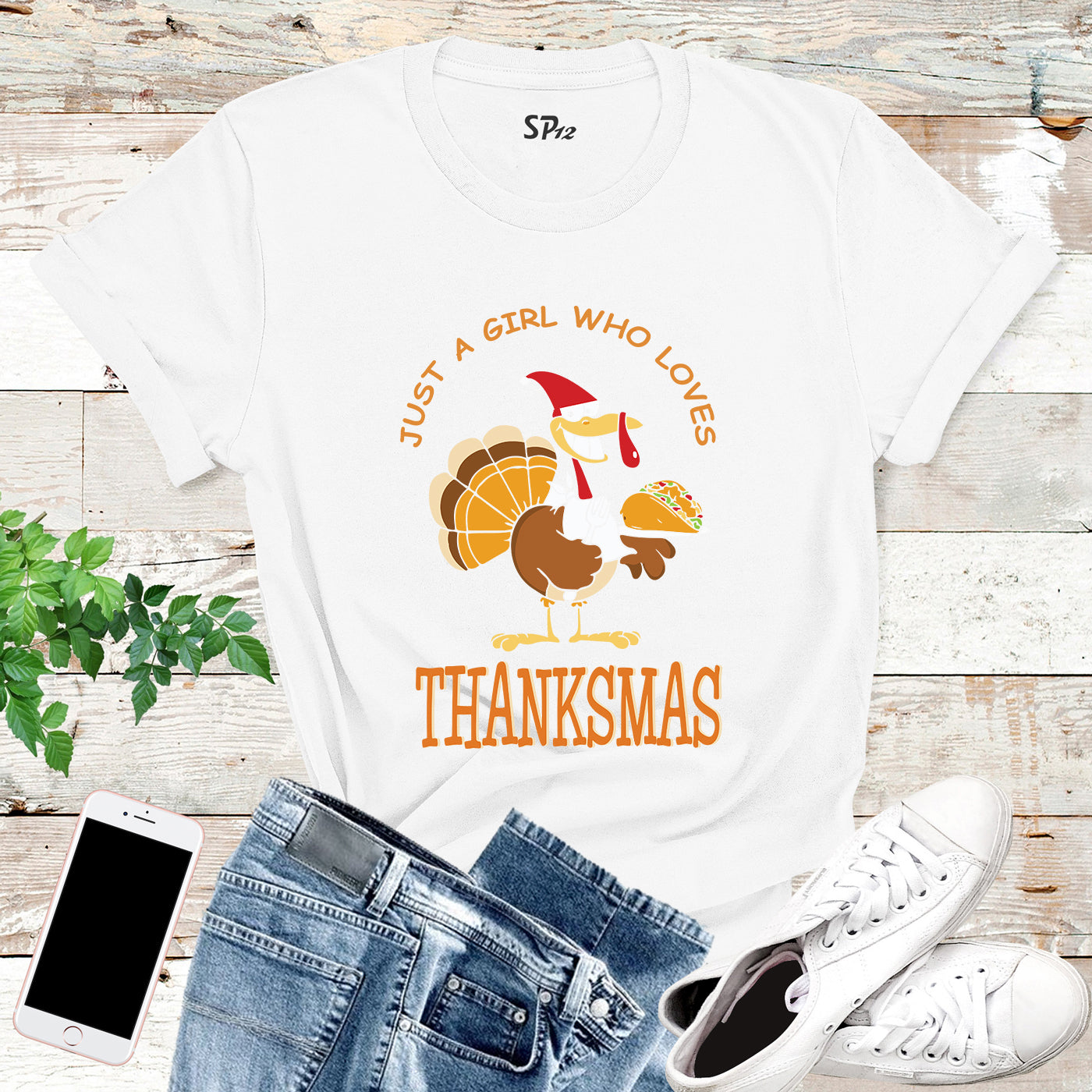 Just a Girl Who Loves Thankmas T Shirt