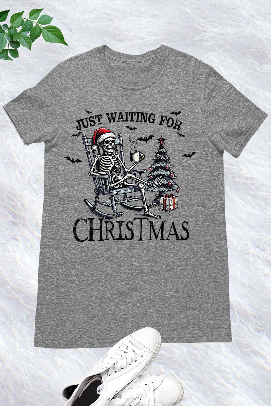 Halloween Skeleton Waiting for Christmas Shirt