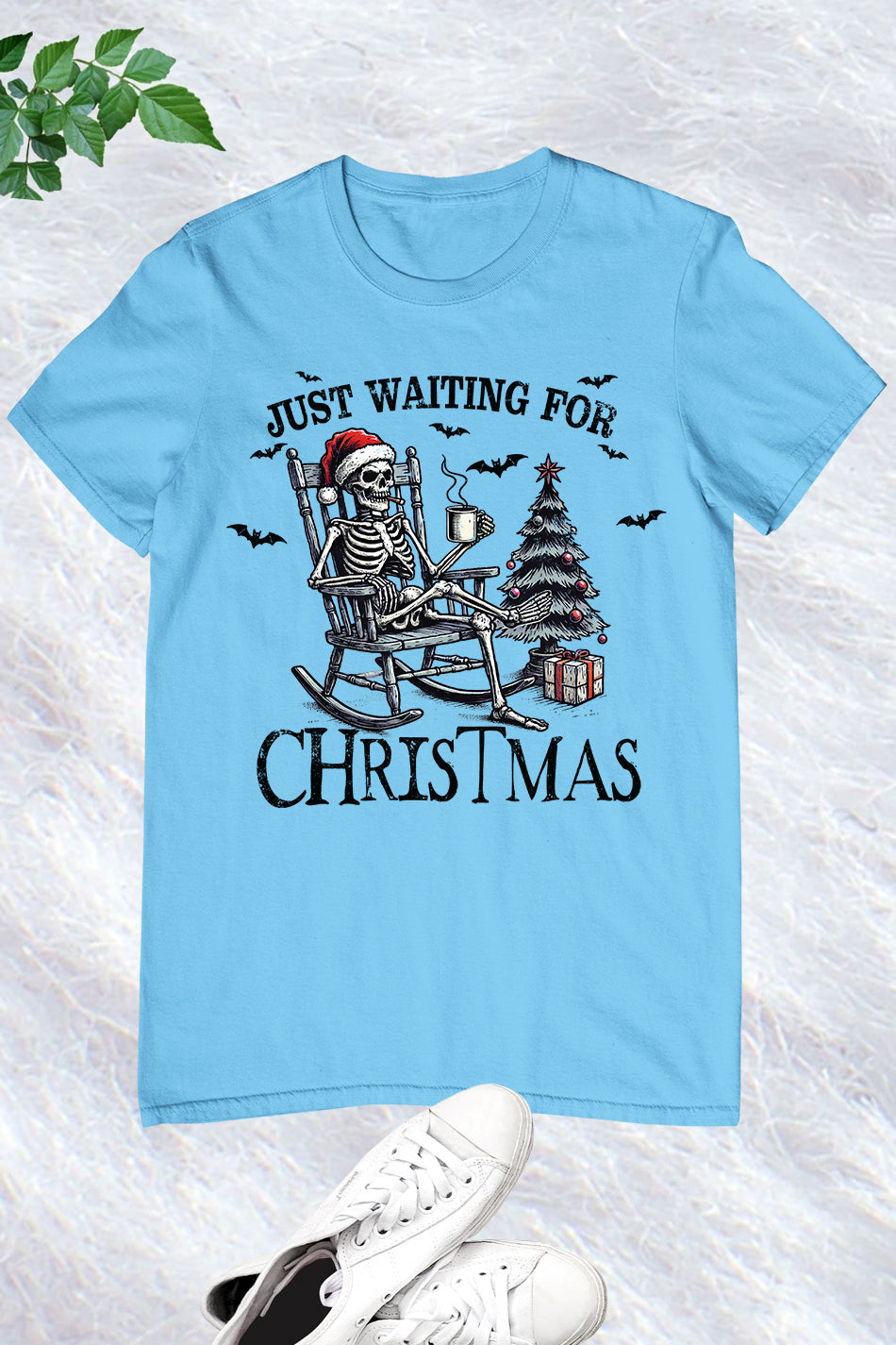 Halloween Skeleton Waiting for Christmas Shirt