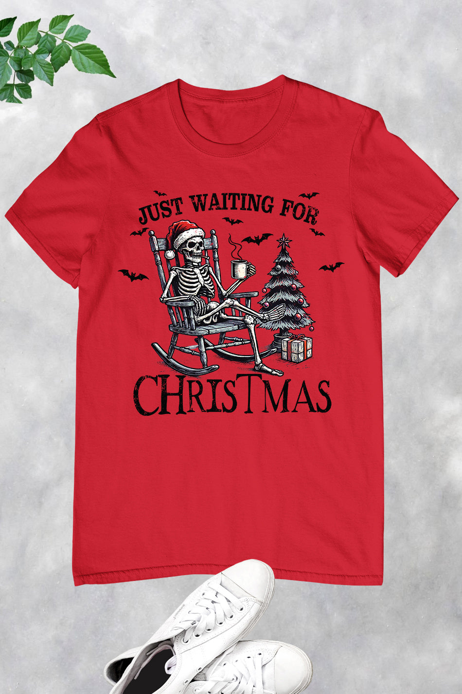 Halloween Skeleton Waiting for Christmas Shirt