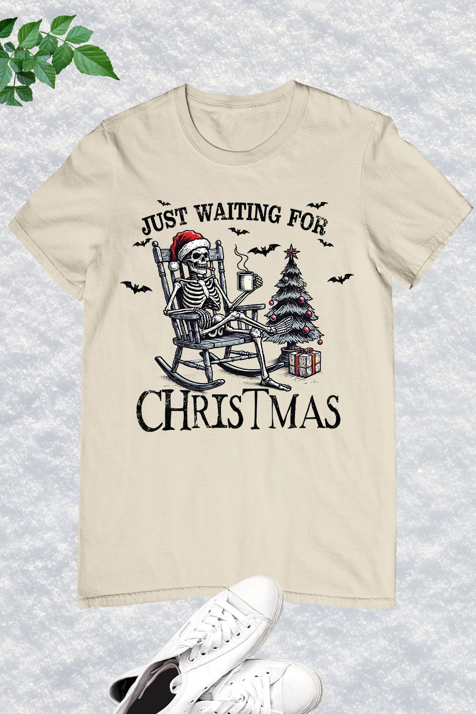 Halloween Skeleton Waiting for Christmas Shirt