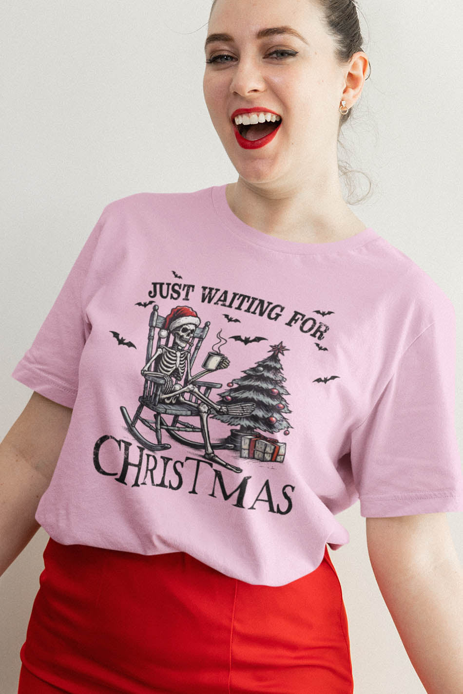 Halloween Skeleton Waiting for Christmas Shirt