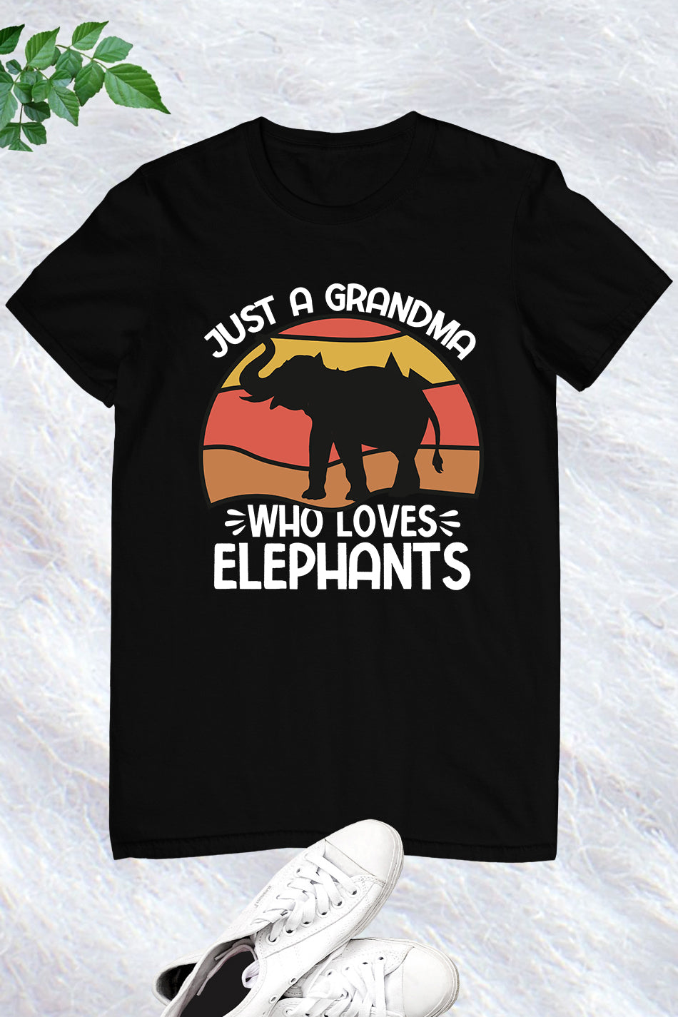 Just a Grandma Who Loves Elephants Shirt