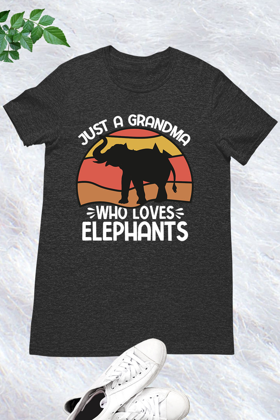 Just a Grandma Who Loves Elephants Shirt