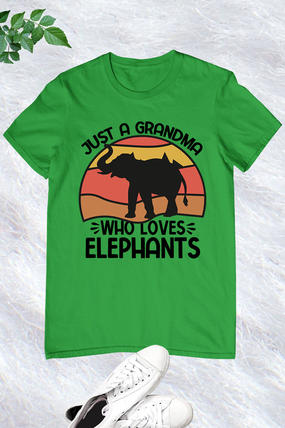 Just a Grandma Who Loves Elephants Shirt