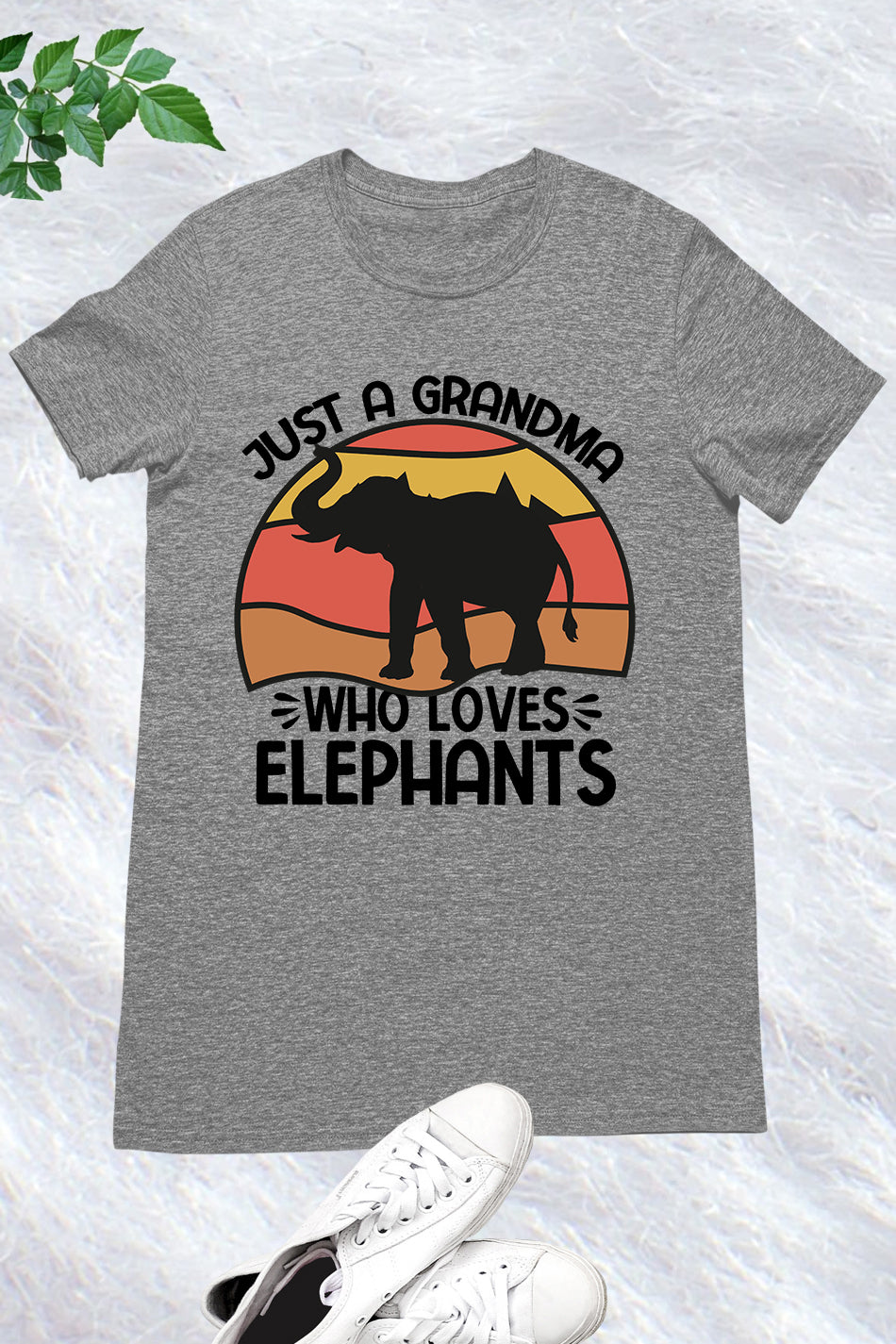 Just a Grandma Who Loves Elephants Shirt