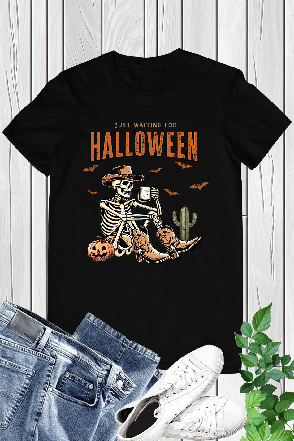 Waiting for Halloween Cowboy Shirt