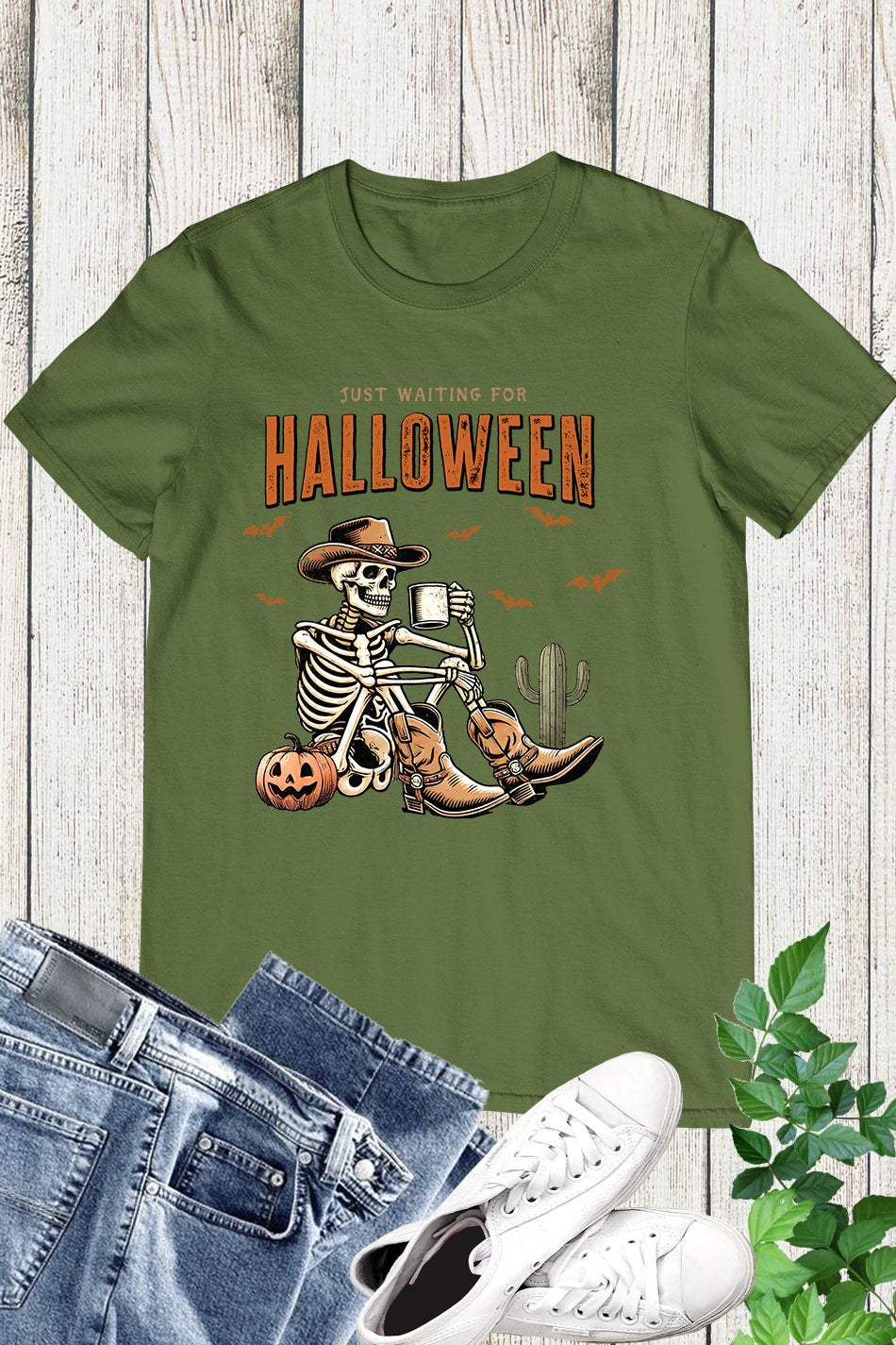 Waiting for Halloween Cowboy Shirt