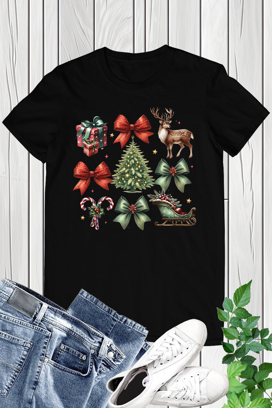 Christmas Coquette Bow Shirt