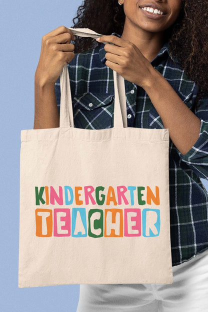 Kindergarten Teacher Tote Bag Pre School Canvas Bag