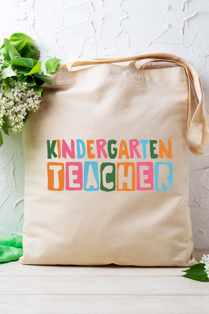 Kindergarten Teacher Tote Bag Pre School Canvas Bag