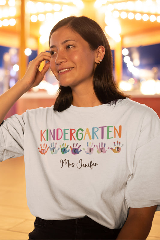 Personalized Kindergarten Teacher Shirt