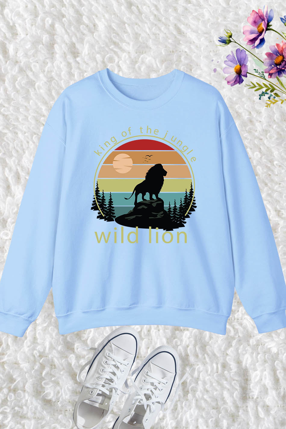 King of The Jungle Wild Lion Sweatshirt