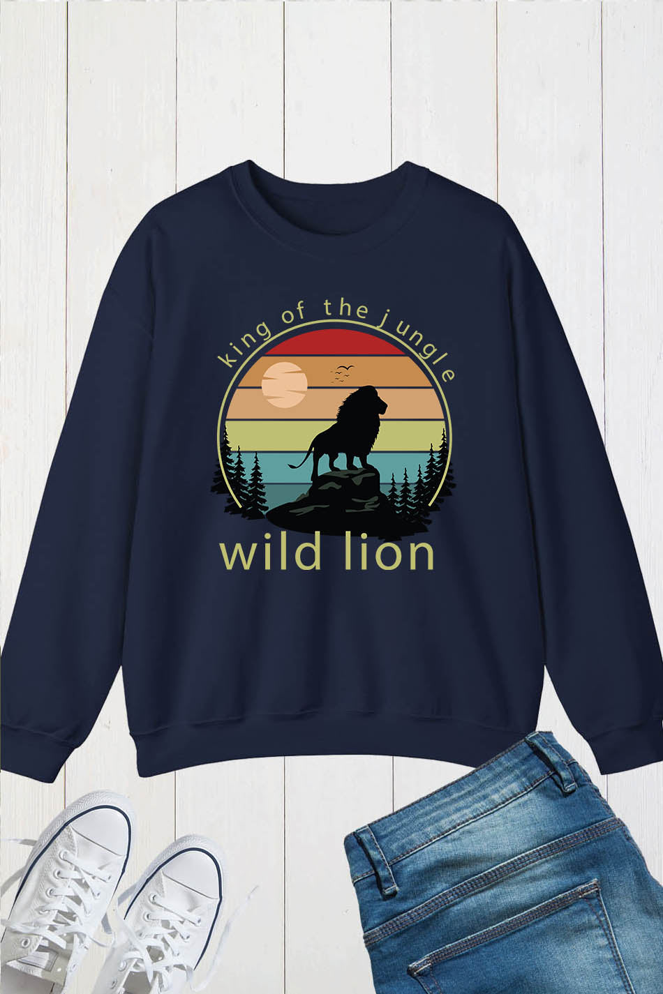 King of The Jungle Wild Lion Sweatshirt