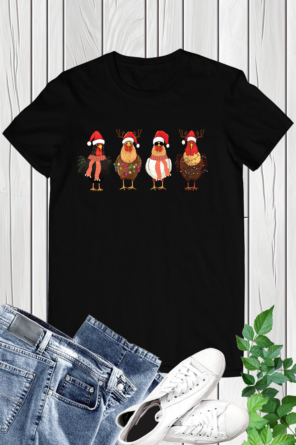 Christmas Chicken Lights Shirt