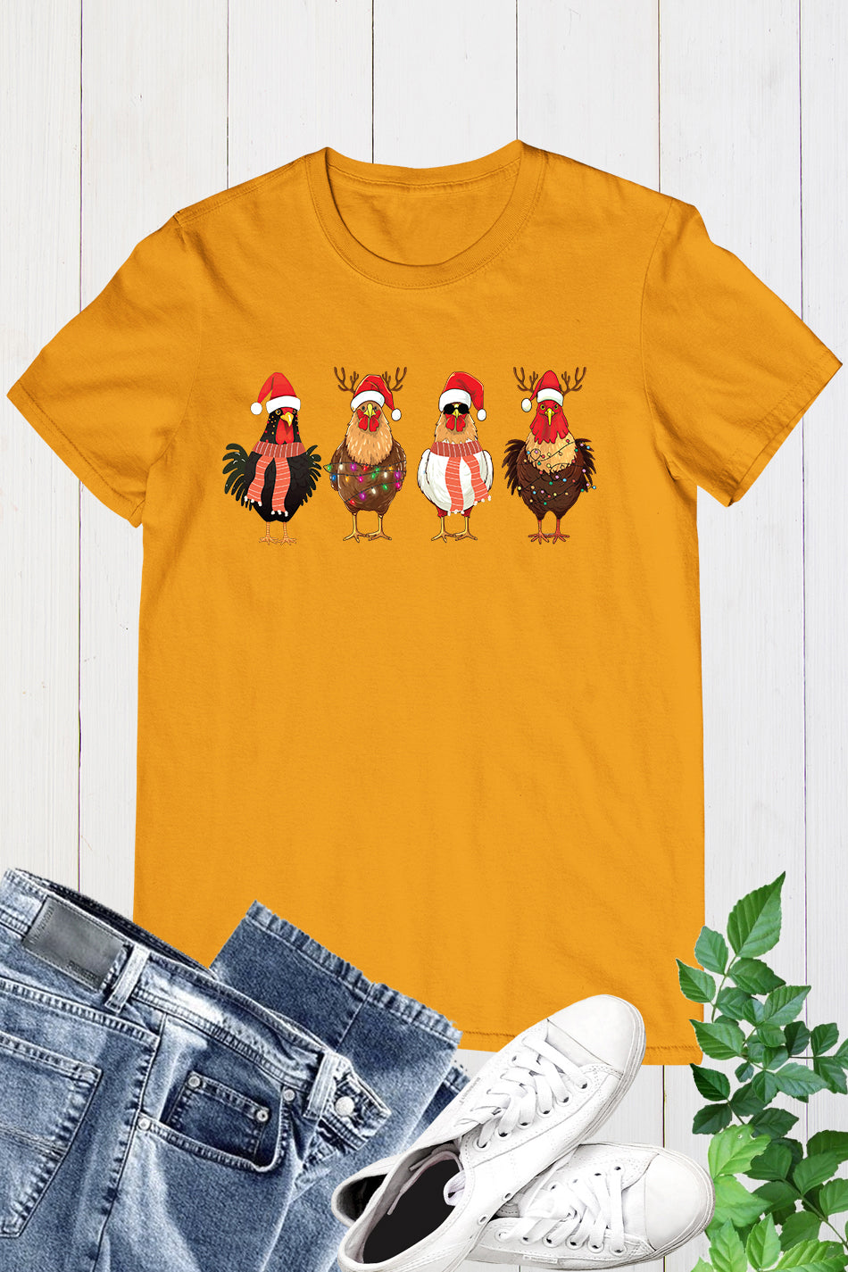 Christmas Chicken Lights Shirt