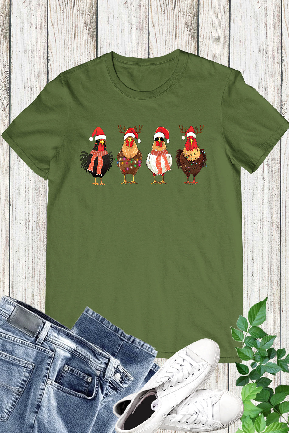 Christmas Chicken Lights Shirt