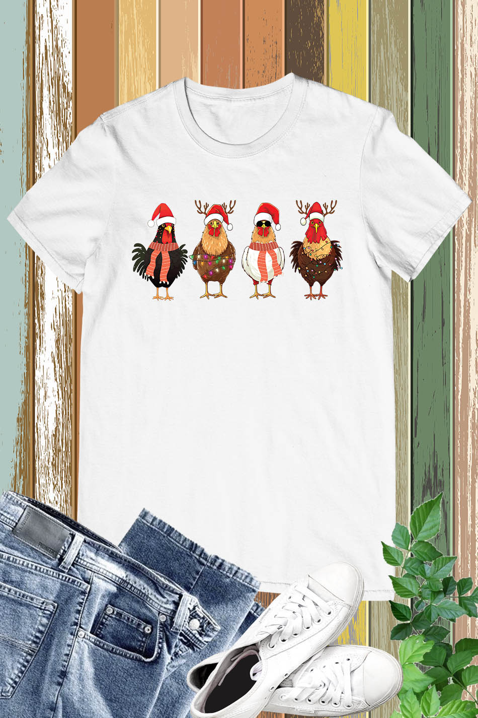 Christmas Chicken Lights Shirt