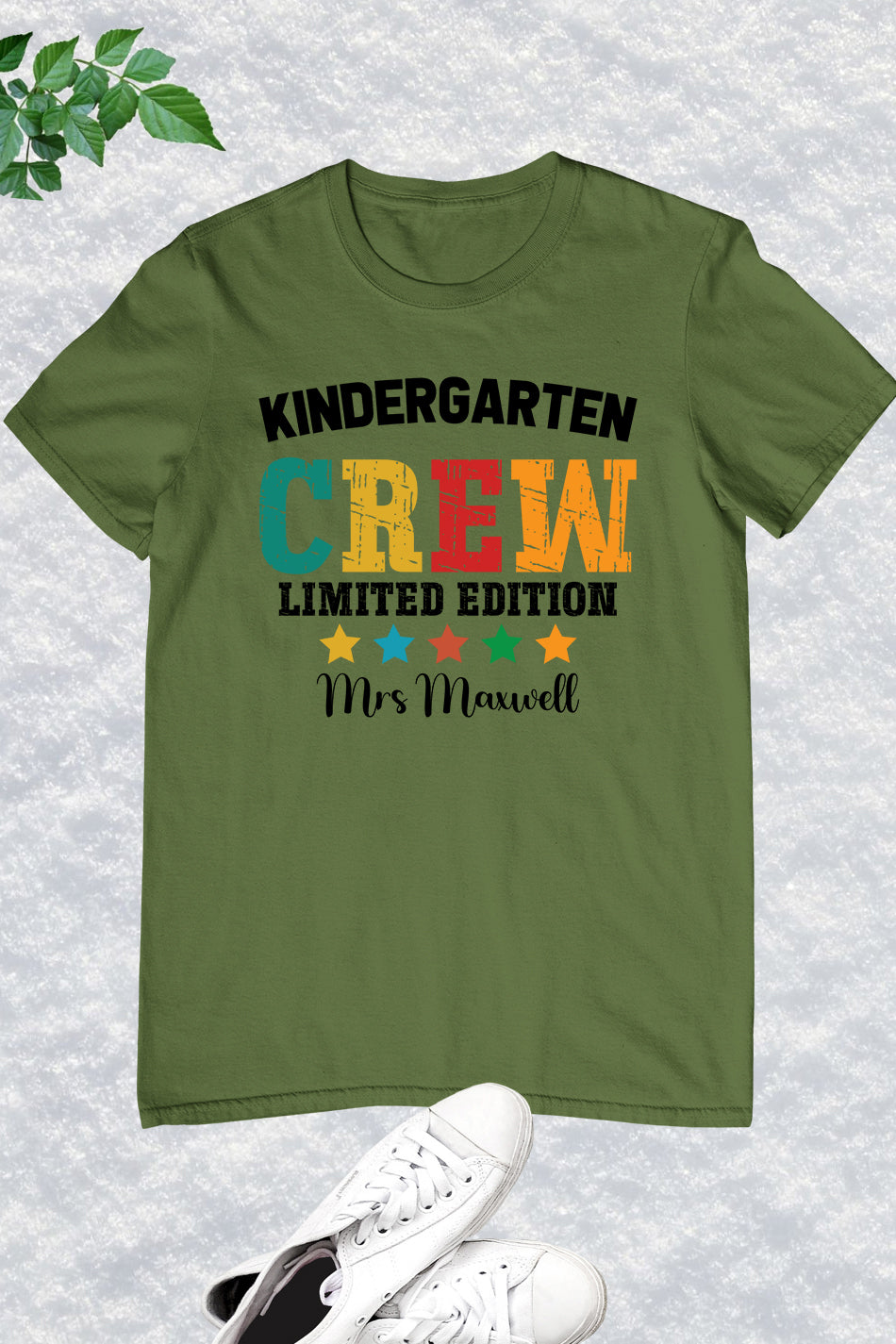 Kindergarten Crew Limited Edition Personalised  Teacher Shirt