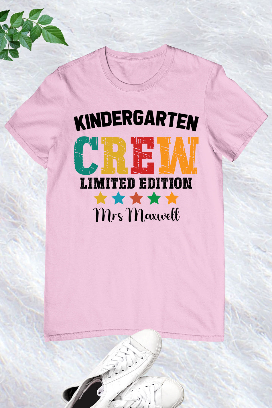 Kindergarten Crew Limited Edition Personalised  Teacher Shirt