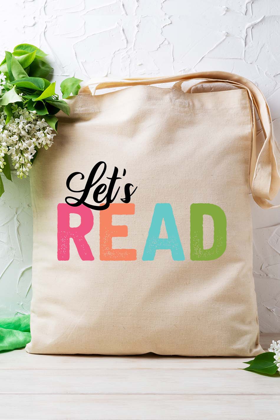 Let's Read Tote Bag