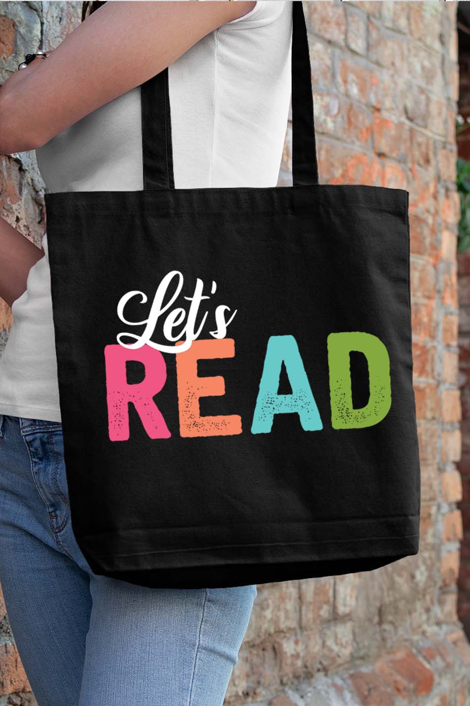 Let's Read Tote Bag