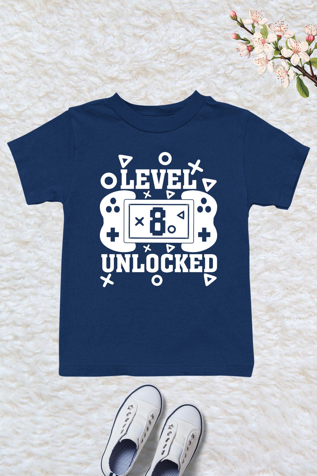 Level Eight Unlocked Gamer Birthday Shirts