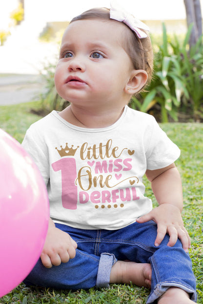 Onederful birthday Baby Girl Shirt