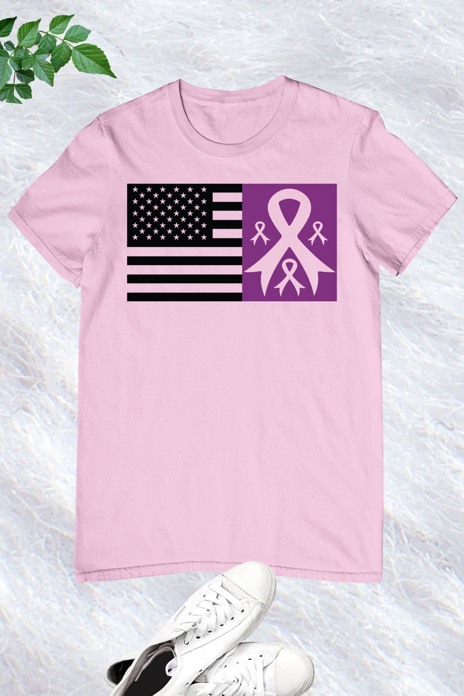 Alzheimer's Awareness American Flag T Shirts