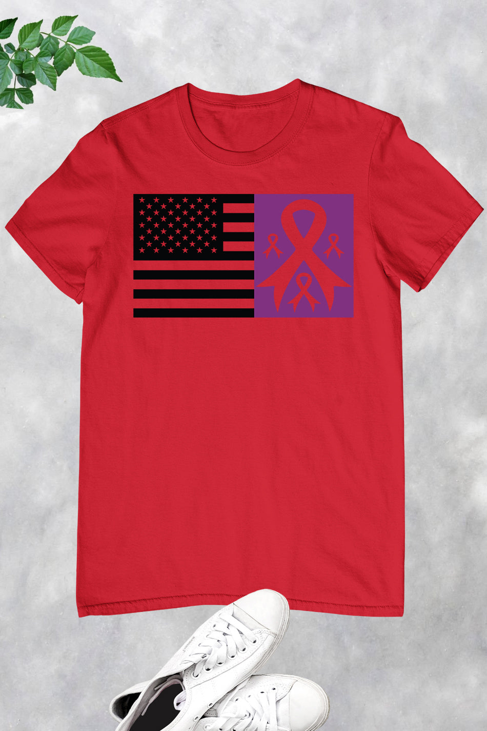 Alzheimer's Awareness American Flag T Shirts