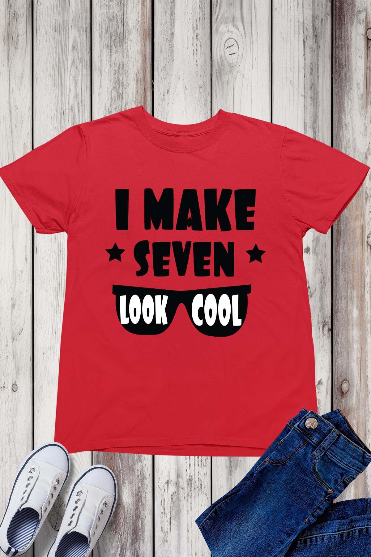 I Make Seven Look Cool Birthday Shirt